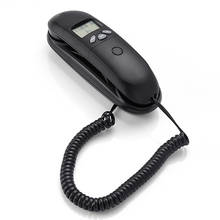 Проводной телефон Trimline с идентификатором звонка, настенный Настольный стационарный телефон, классический телефон для дома, офиса, гостиницы, колл-центра 2024 - купить недорого