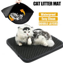 Tapete eva para gatos com dupla camada, tapete higiênico dobrável para gatos, à prova d'água, para animais de estimação 2024 - compre barato