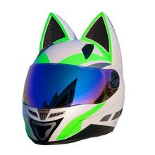 NITRINOS Brand New Arrival Full Face Motorcycle Helmet Lovely Cat Helmet Motorbike Helmet Casco Modular Casque 2024 - buy cheap