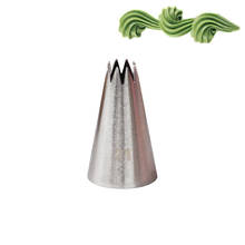 Boquillas de tubo de pastelería de acero inoxidable para hornear pasteles, decoración de confeitar, #21, KH091 2024 - compra barato