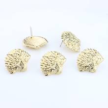 Zinc Alloy Stud Earrings Golden Conch Shell Earrings Connector 26mm 6pcs/lot For DIY Bohemia Earrings Jewelry Making Accessories 2024 - buy cheap