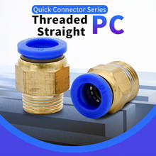 PC Air Pneumatic 4mm 6mm 8mm 10mm Hose Tube 1/4" 1/2" 1/8" 3/8" BSP Male Thread Air Pipe Connector Quick Coupling Brass Fitting 2024 - buy cheap