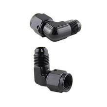 2PCS AN6 Female to 6AN Male 90 Degree Flare Swivel Hose Fitting Adapter Black 2024 - buy cheap