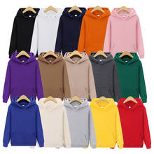 Sudadera con capucha de marca para hombre, ropa de calle masculina de hiphop, color morado sólido, amarillo, rosa, negro y gris, talla S-XXXL 2024 - compra barato