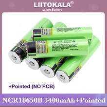 Liitokala new NCR18650B 3.7v 3400 mAh 18650 Lithium Rechargeable Battery with Pointed (No PCB) batteries 2024 - купить недорого