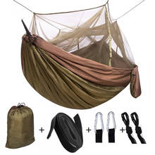 Outdoors Parachute Cloth Travel Camping Hammock with Mosquito Net ,portable Lightweight Backpacking Hammock Easy Hammocks Swing 2024 - buy cheap