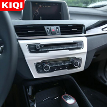 KIQI-pegatina embellecedora para Panel de Control Central de coche, accesorios interiores para BMW X1 F48 2016-2020, ABS 2024 - compra barato