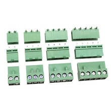 10 sets ht5.08 2/3/4/5/6/7/8pin Terminal plug type 300V 10A 5.08mm pitch connector pcb screw terminal block 2024 - buy cheap