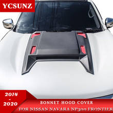 Bonnet Scoop Hood Cover For Nissan navara frontier 2014 2015 2016 2017 2018 2019 2020 2021 2022 np300 double cap Accessories 2024 - buy cheap