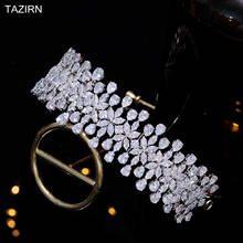 New Trendy Cubic Zirconia Bride Headbands for Wedding Princess Queen Tiaras Zircon Sweet 16 Headpieces Party Prom Hair Jewelry 2024 - buy cheap