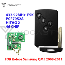 YOCASTY  Buttons Smart Remote Key 433mhz With PCF7952 Chip For Renault Megane Laguna Koleos CLIO Smart Card 2008 2009 2010 2011 2024 - buy cheap