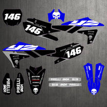 Números personalizados gratuitos nomes da motocicleta 3m decalques adesivos gráficos para yamaha yz450f yzf450 2018 2019 2020 2021 para yamaha 450 yzf 2024 - compre barato