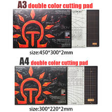 Dspiae flash pad a3 a4, placa de base de corte, modelo ecológico, preto, cinza, almofada de corte dupla face, ferramenta tapete de corte autocurável 2024 - compre barato