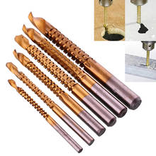 Twist Drill Bit Power Tool Drill High Speed Steel Twist Sawtooth Drill Wood Cutter 3mm/4mm/5mm/6mm/6.5mm/8mm 6pcs 2024 - купить недорого