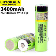 1-10PCS Liitokala Original NCR18650B 3.7V 3400mah 18650 Rechargeable Lithium Battery Suitable for  Flashlight (No PCB) 2024 - купить недорого