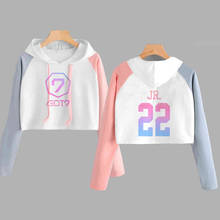 Crop Hoodie Women Got 7 Kpop JB Jackson Long Sleeve Hooded Sweatshirt Got7 Printed Pink Cropped Top Harajuku Womens Clothing 2024 - buy cheap