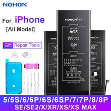 NOHON-Batería de polímero de litio para iPhone, pila para Iphone 6S, 7, 7Plus, 4, 4S, 5, 5S, 6, 6S, 8 Plus, X, Xr, Xs, 11 2024 - compra barato