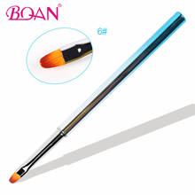 BQAN 1pc Gradient Color Metal Handle UV Gel Brush Pen Nail Art Design Painting Drawing Brush Salon DIY Manicure Tool 2024 - buy cheap
