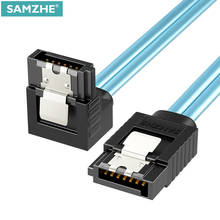 Samzhe-cabo sata iii para computador, cabo de dados com trava, 6.0 gbps, para hdd, ssd, dvd ou pc, 50/100cm 2024 - compre barato