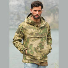 Jaqueta de camuflagem do exército militar tático combate airsoft caça homens blusão térmica casaco com capuz 2024 - compre barato