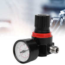 G1/4 Aluminum Alloy Pressure Regulator Gauge Regulating Valve Pneumatic Spray Accessory