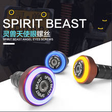 SPIRIT BEAST-luces Led para motocicleta, accesorios para moto, placa de matrícula con tornillo, lámpara AVT, Ojo de Ángel, para Honda, BMW, SUZUKI, KTM 2024 - compra barato