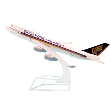 16cm Alloy Metal Air Singapore Airlines B747 Airplane Model Singapore Boeing 747 Airways Diecast Air Plane Model Aircraft Gifts 2024 - buy cheap