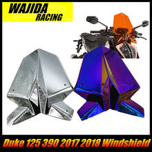 For KTM Duke 125 390 2017 2018 Motorcycle Accessories ABS Plating Windshield 2024 - buy cheap