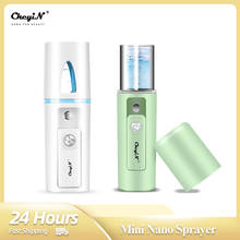 CkeyiN Mini Nano Mist Sprayer Facial Moisturizing Steamer Atomization Nebulizer Beauty Device Hydrating Face SPA Skin Care Tool 2024 - buy cheap