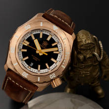 New Arrivals Bronze Dive Watch STEELDIVE SD1947S Vintage Watch Sapphire Crystal 100Bar Waterproof Mechanical Wristwatch For Men 2024 - buy cheap