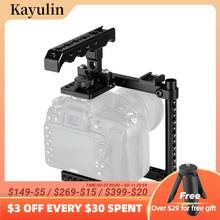 Kayulin-Kit de jaula de cámara con mango superior de queso y montaje de zapato para Canon 600D 70D 80D (montado a la derecha) 2024 - compra barato
