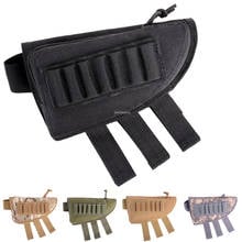 Tactical Rifle Stock Pack Shooting Cheek Pad Airsoft Paintball Shotgun Buttstock Ammo Carrier Holder Military Bandolier Pouch 2024 - buy cheap