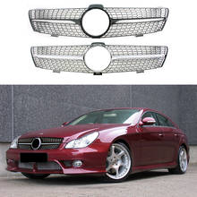 Front Racing Billet Bumper Grille Upper Facelift Grill  For Mercedes Benz W219 CLS Class 2005 2006 2007 Diamond 2024 - buy cheap