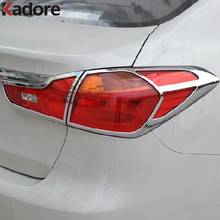 Для Kia Cerato K3 Forte 2012 2013 2014 ABS хромированный задний свет крышка лампы отделка задний фонарь наклейка Рамка автомобильные аксессуары 2024 - купить недорого