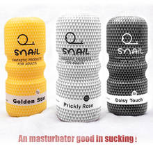 Snail cup Male masturbator pocket pussy sex toys for men adult sex toy for man vagina anal oral 2024 - buy cheap