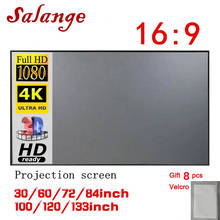 Salange Projector Screen Fabric 100 120 inch Screen Projection Portable Reflective Cloth For XGIMI H3 H2 YG400 for Xiaomi Beamer 2024 - buy cheap