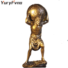 YuryFvna статуя греческий Titan Atlas Holding небо фигурки Гостиная украшения Скульптура характер изделия из полимера подарки 2024 - купить недорого