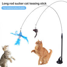 Искусственная игрушка, забавная птица с пером и колокольчиком, игрушка-палочка для кошек, игрушка, товары для кошек 2024 - купить недорого