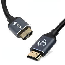 8K HDMI 2,1 кабель Ультра высокая скорость 4K/120HZ 48 Гбит/с 2,1 HDMI кабель Поддержка ARC HDR для монитора проектора PS4 HDTV компьютера 2024 - купить недорого