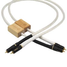 Audiophile-cable de conexión de Audio HIFI Chapado en plata, conector RCA, Odín 2024 - compra barato