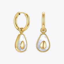 ENFASHION Avocado Drop Earrings For Women Gold Color Fruit Earings Fashion Jewelry 2021 Gifts Stainless Steel Kolczyki E211314 2024 - buy cheap