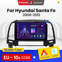 Junsun V1 4 + 64G Android 10 android radio coche con pantalla Para Hyundai Santa Fe 2007 2006-2012 android auto carplay Bluetooth-compatible dab 2024 - compre barato