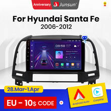 Junsun V1 8+128G carplay android auto radio coche con pantalla For Hyundai Santa Fe 2007 2008 2006-2012 2din autoradio GPS Track 2024 - buy cheap