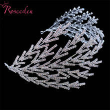 European Wedding Tiaras Crowns Princess Leaves Headpiece Prom Party Bridal Hair Accessories RE4137 2024 - buy cheap