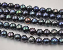 wholesale 5 strands 10-11mm black freshwater pearl strands free shipping 2024 - buy cheap