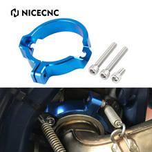 NICECNC Motorcycle Aluminum Exhaust Flange Guard for KTM XC SX XCW XC-W Six Days for Husqvarna 250 300 TE TC TX Accessories 2024 - buy cheap