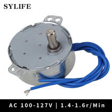 TYC-50 AC 110V Synchronous Motor 1.4-1.6RPM CW/CCW 4W Torque Silver 2024 - buy cheap