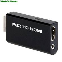 Para ps2 para hdmi-compatível 480i/480p/576i áudio conversor de vídeo adaptador com 3.5mm de saída de áudio suporta para ps2 modos de exibição 1 2024 - compre barato