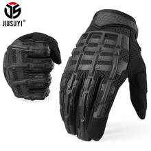 Manoplas tácticas de dedo completo para hombre, Guante largo de goma militar del ejército negro, protección antideslizante, Multicam, Airsoft, equipo de ciclismo para conducción 2024 - compra barato