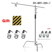 2.6M/8.5FT Light Stand Photo Studio C-Stand Foldable Tripod Stainless Steel Century with Sliding Leg Kit For Spot Light Softbox 2024 - buy cheap